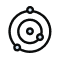Symbol of interconnected rings